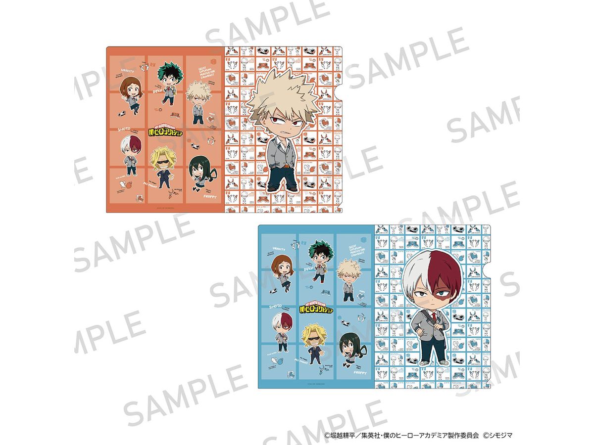 My Hero Academia: A4 Clear File Set Of 2 Shimojima Collaboration Ver. Katsuki Bakugou / Shoto Todoroki