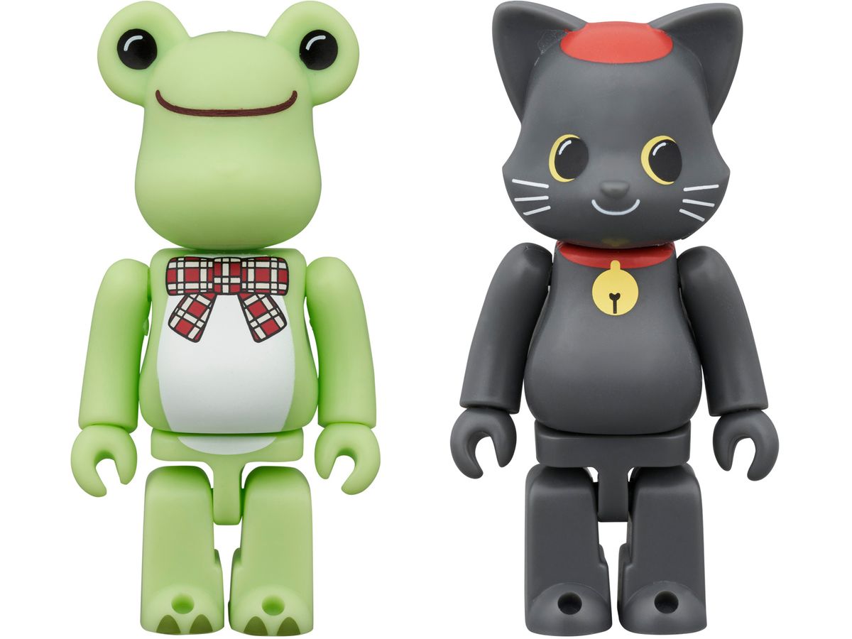 BE@RBRICK Pickles the Frog & NY@BRICK Black Cat Pierre 100% Set of 2