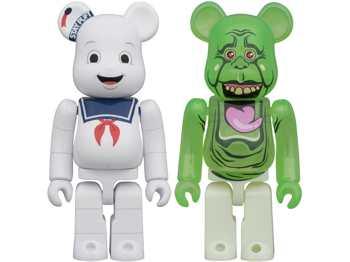 BE@RBRICK Stay Puft Marshmallow Man & Slimer 100 Percent 2PCS SET
