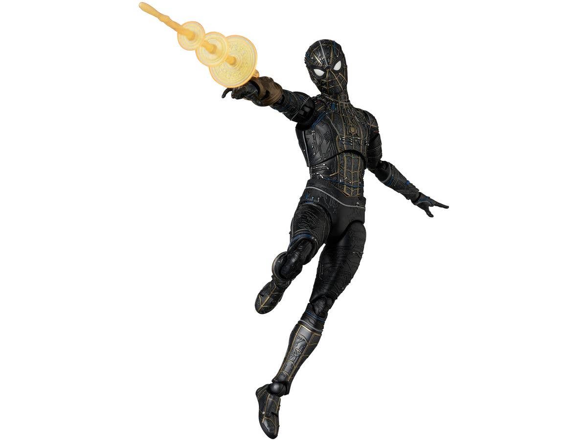 MAFEX Spider-Man Black & Gold Suit (Spider-Man: No Way Home)