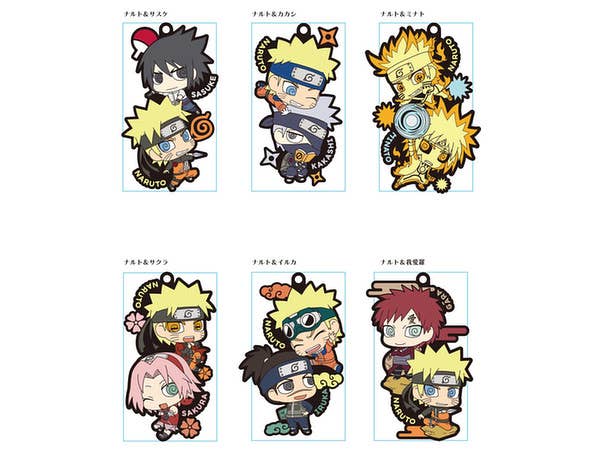 Rubber Mascot Naruto Two Man Team 1Box 6pcs HLJ