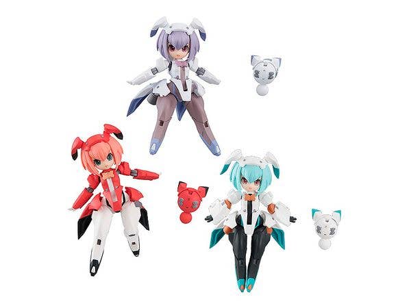 Desktop Army F-606s Flare Nabbit Sisters: 1Box (3pcs) (Reissue)