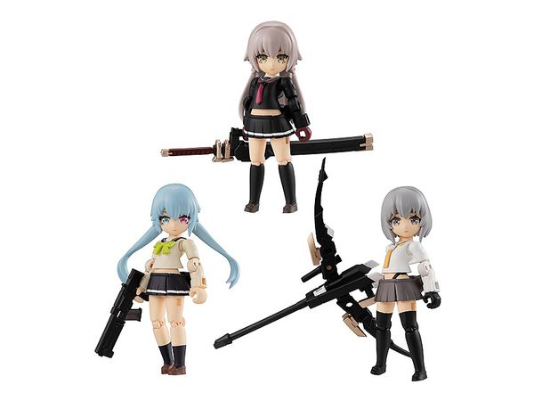 Desktop Army Heavily Armed High School Girls 1st Squad: 1Box (3pcs) (Reissue)
