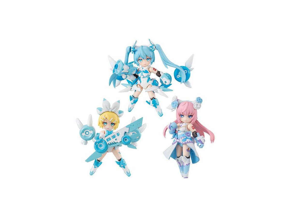 Desktop Singer Snow Miku Series: 1Box (3pcs)