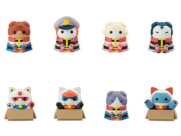 MEGA CAT PROJECT Mobile Suit Gundam Mobile Suit Nyandam Earth Federation Forces! 1Box (8pcs)