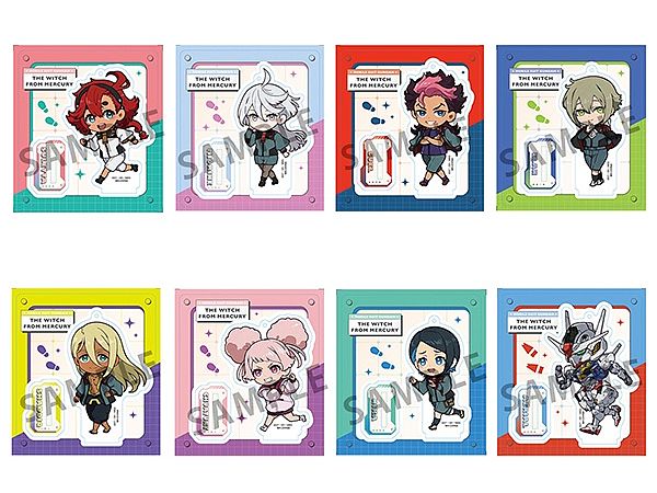 Tokotoko Acrylic Stand Mobile Suit Gundam The Witch From Mercury: 1Box (8pcs)