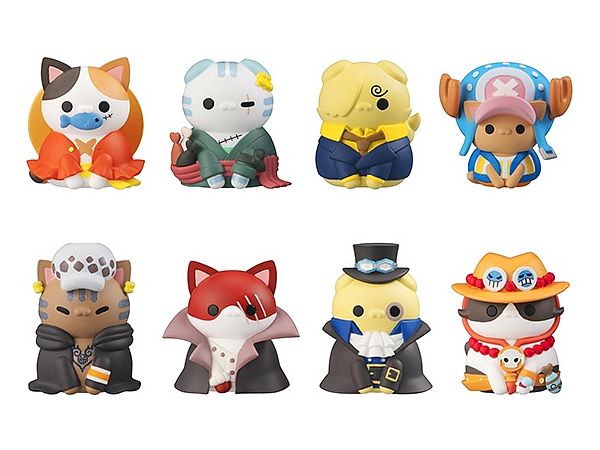 MEGA CAT PROJECT One Piece Nyan Piece Nyan! I Will Become the Pirate King Nyan!: 1Box (8pcs) (Reissue)