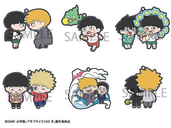 Rubber Mascot Buddy Colle Mob Psycho 100 III: 1Box (6pcs)