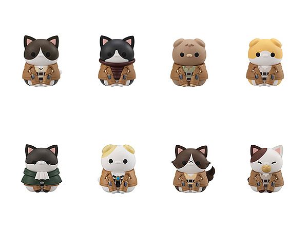 MEGA CAT PROJECT Attack on Titan Attack on Nyanko The Survey Corps Assemble!! 1Box (8pcs) (Reissue)