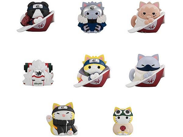 MEGA CAT PROJECT Naruto Shippuden Nyaruto! Master and Disciple/Kizuna Edition: 1Box (8pcs)