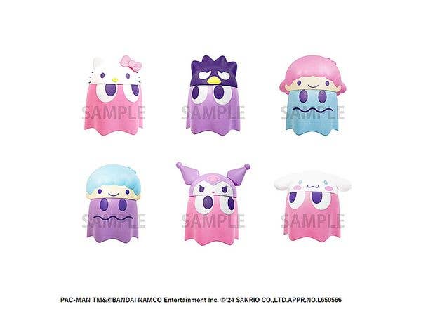Pacman x Sanrio Characters Chibi Collect Figure Vol.2: 1Box (6pcs)
