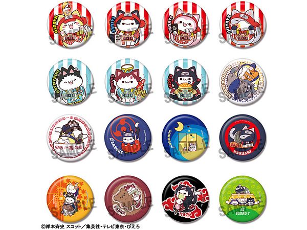 MEGA CAT PROJECT Naruto Nyaruto! Can Badge Collection 1Box 16pcs