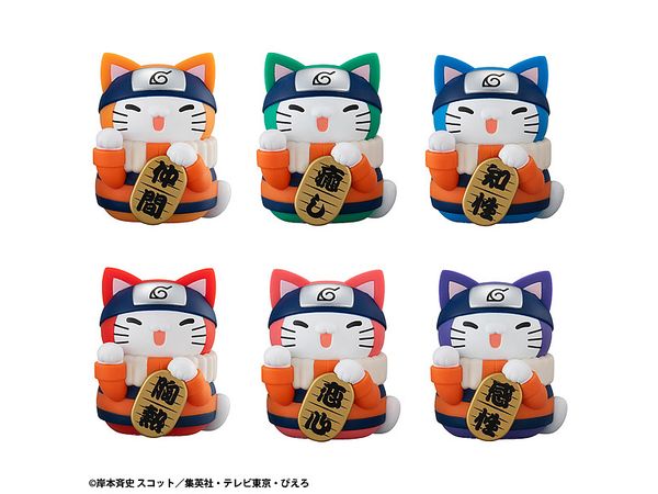 MEGA CAT PROJECT Naruto Nyaruto! Colorful Manekineko Fortune: 1Box (6pcs)