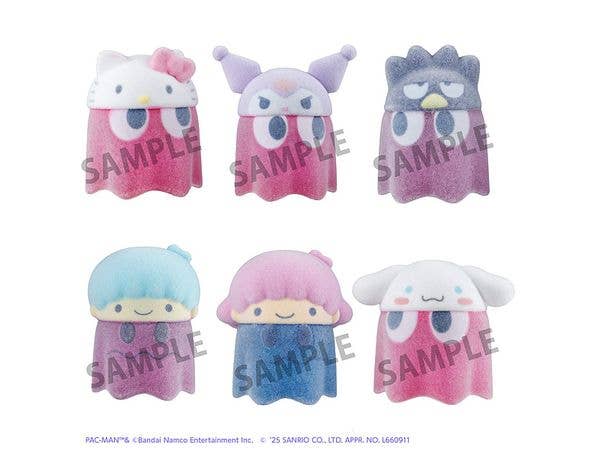 Pacman x Sanrio characters Chibi Collect Figure Vol.2 Flocked ver. 1Box 6pcs
