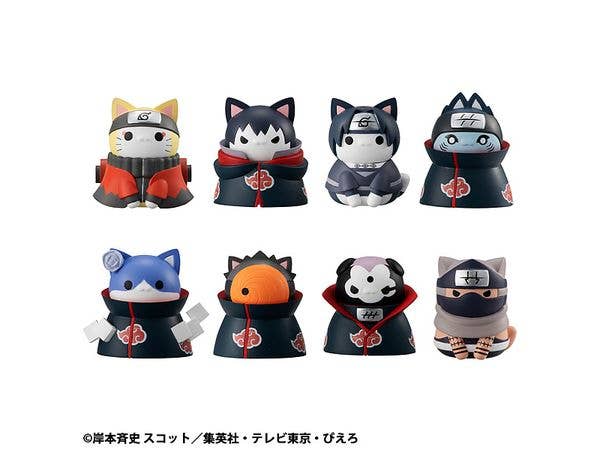 Mega Cat Project Naruto Shippuden Nyaruto! A Full-Scale Showdown With Akatsuki! The Konohagakure Battle!: 1Box (8pcs) (Reissue)