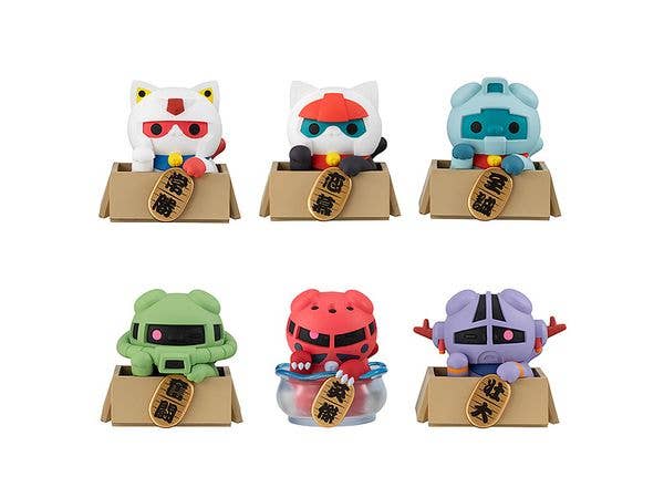 MEGA CAT PROJECT Mobile Suit Gundam Mobile Suit Nyandam LUCKYCAT 1Box 6pcs