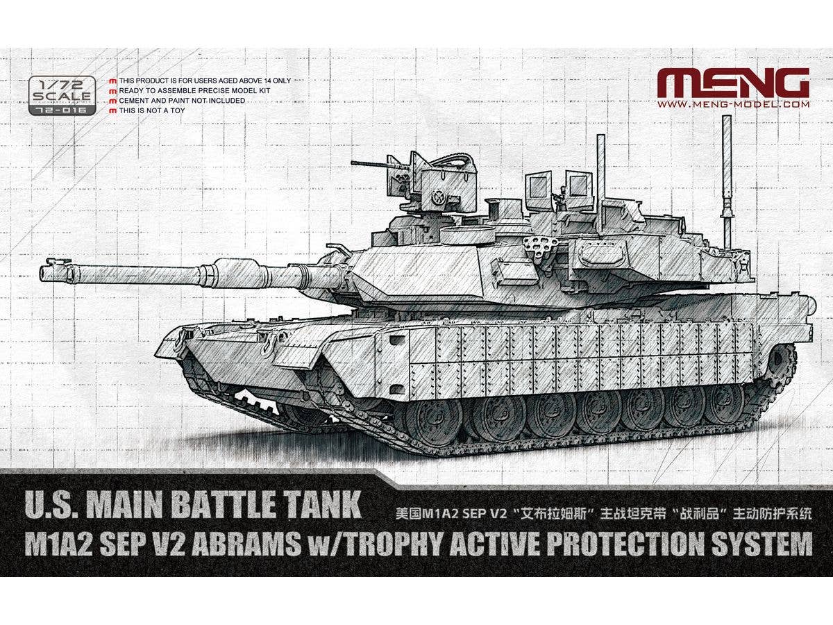 U.S. Main Battle Tank M1A2 SEP V2 Abrams w/Trophy Active Protection System