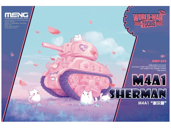 Pinky World War Toons M4A1 Sherman (Pink Color)