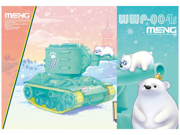 WWP Soviet Heavy Tank KV-2 Mint Green Version with Resin Figure