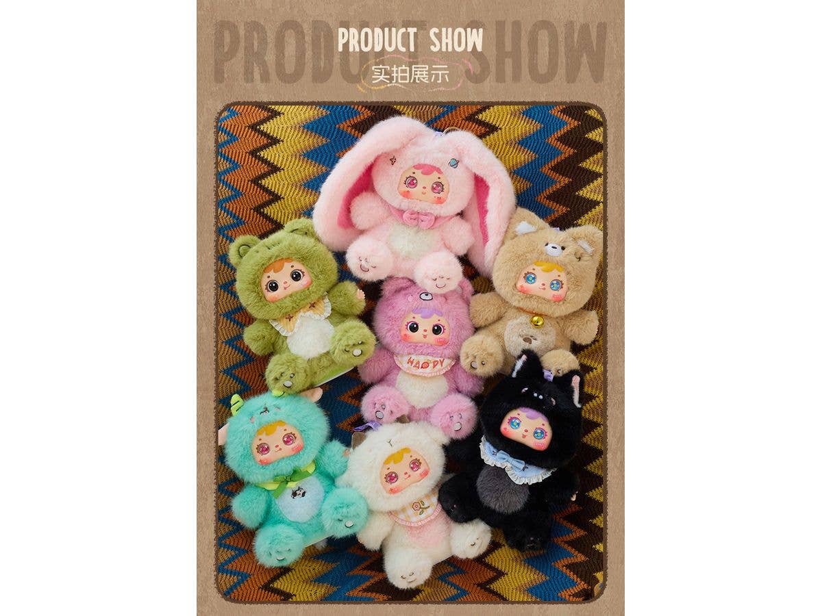 Samuel Animal Crazy Party Series Trading Plush 1Box 6pcs