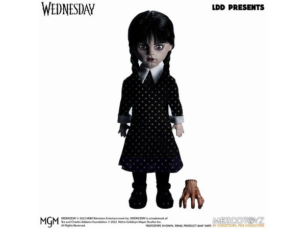 Living Dead Dolls / Netflix Wednesday: Wednesday Addams with Hand