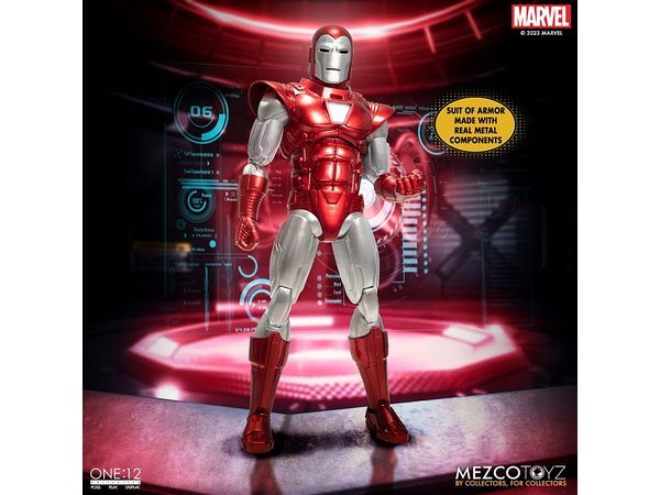 ONE:12 Collective/ Marvel Comics: Iron Man Silver Centurion Action Figure