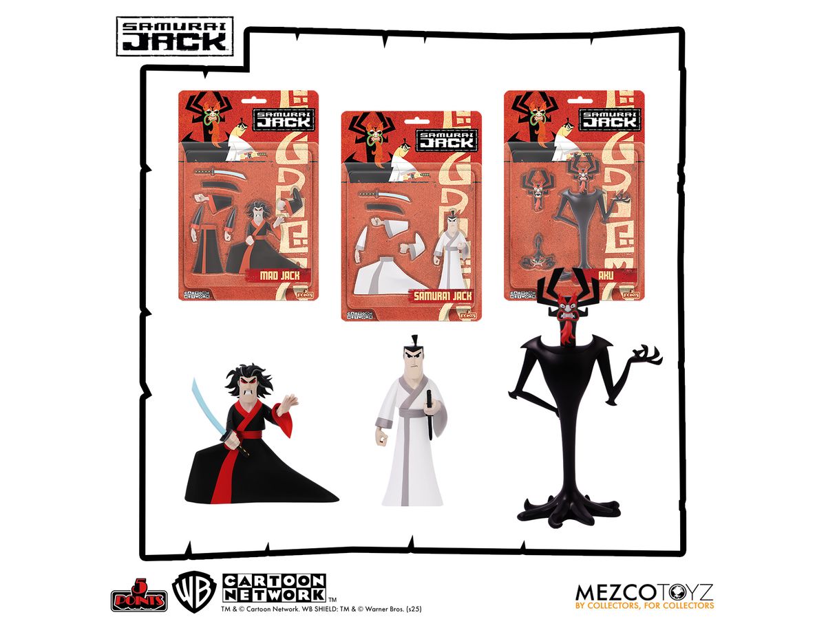 5 points/ Samurai Jack: 3.75 inch action figure set of 3