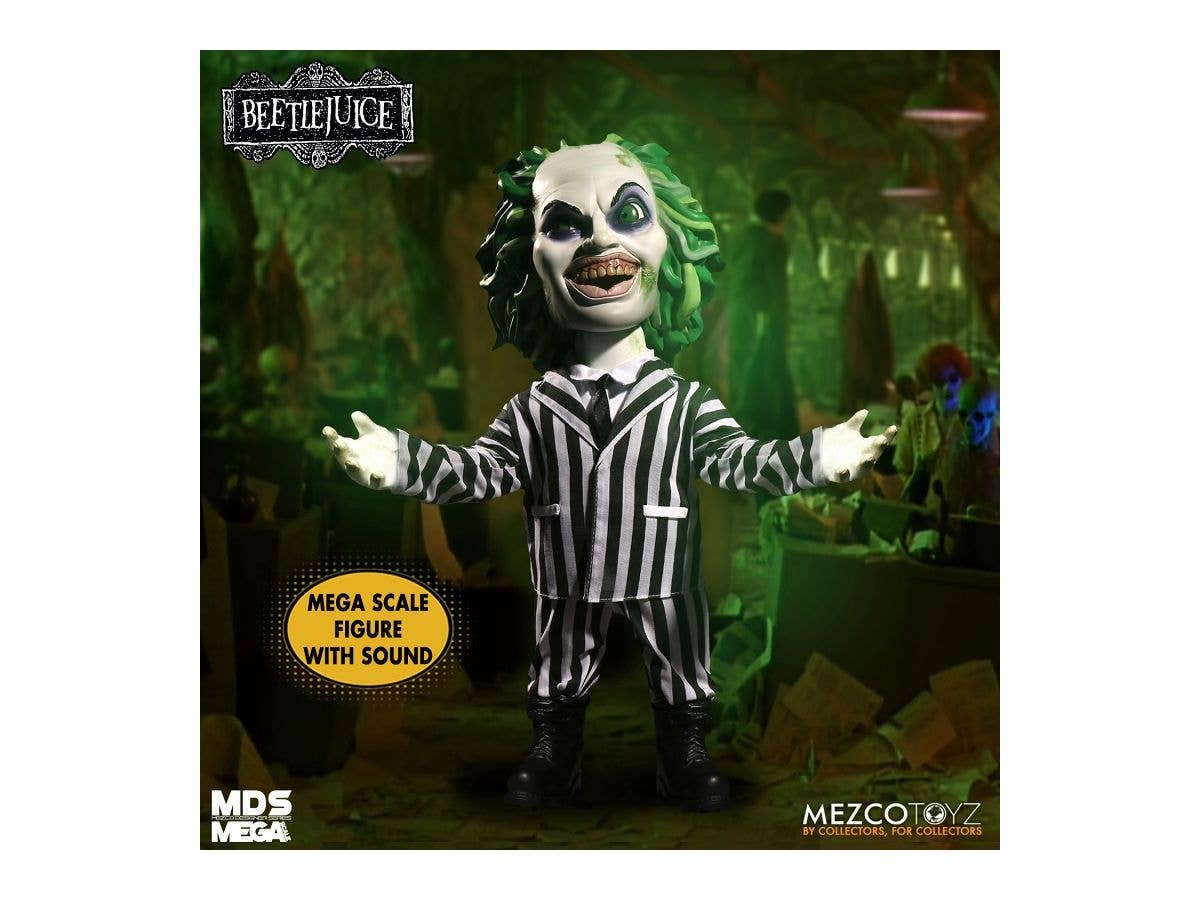 Designer Series Beetlejuice 15-inch Mega Scale Figure with Sound