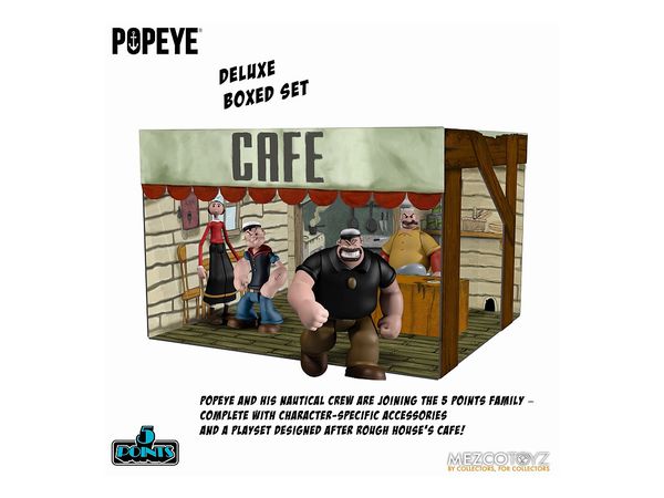 5 Points / Popeye Cafe Lounge 3.75 inch Action Figure Box Set