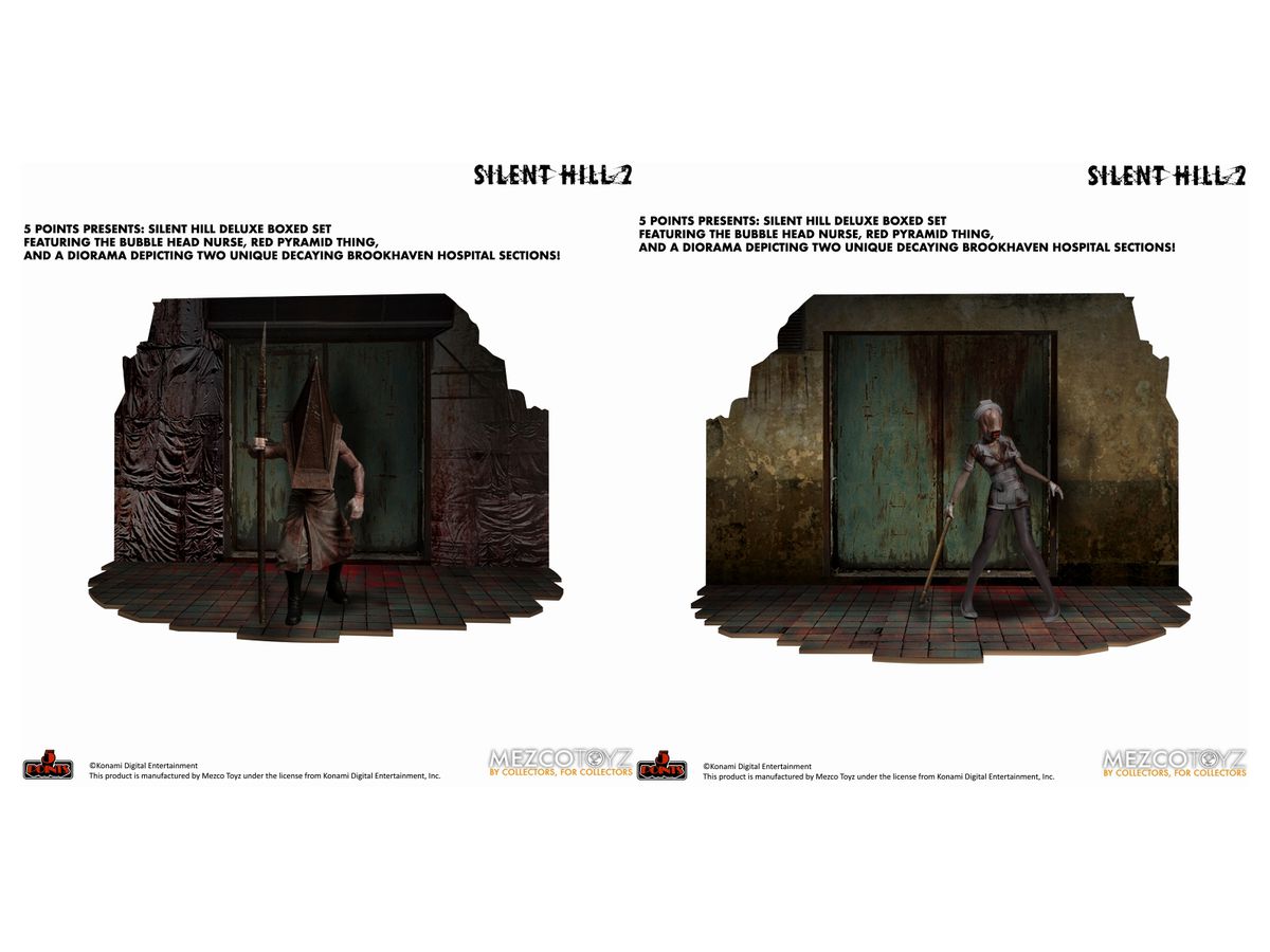 5 Points / Silent Hill 2: Red Pyramid Thing & Bubble Head Nurse 3.75inch Action Figure Deluxe Set