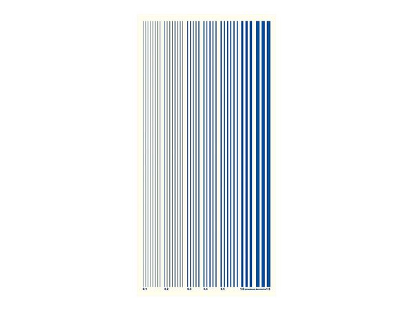 Color Line Decal Blue