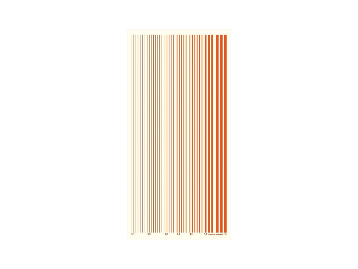 Color Line Decal Orange