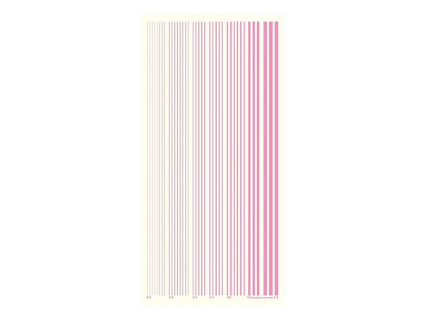 Color Line Decal Pink
