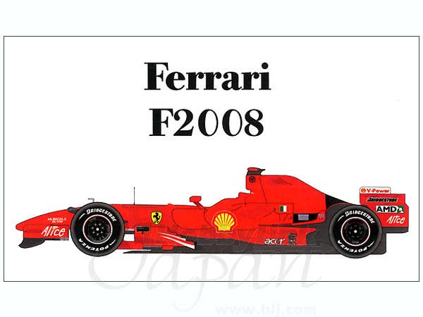 Ferrari F2008 Ver B (French, German, & Chinese #1 GP) | HLJ.com