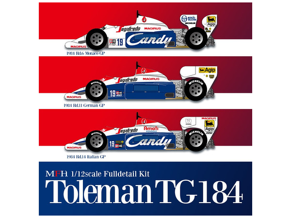 Toleman TG184 Ver.A: 1984 Rd.6 Monaco GP #19 A.Senna / #20 J.Cecotte