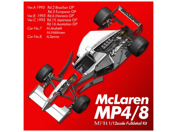 McLaren MP4/8 Ver.A: 1993 Rd.2 Brazilian GP/Rd.3 European GP 37 M.Andretti / #8 A.Senna