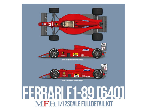 Ferrari F1-89 (640) K696 Ver.C Late Type 1989 Rd.13 Portuguese GP Winner #28 G.Berger