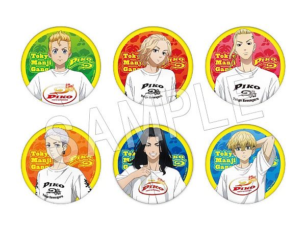 Tokyo Revengers: PIKO Can Badge: 1Box (6pcs)