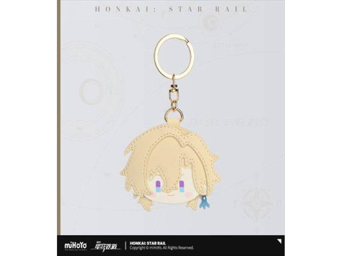 Collapse: Star Rail: Big Face Series PU Leather Keychain Aventurine