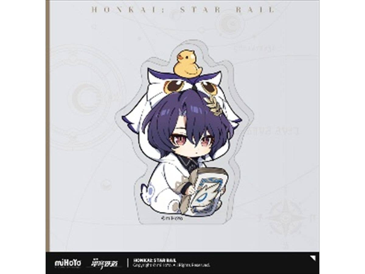 Collapse: Star Rail: Boys' Dormitory Series Chibi Character Acrylic Stand - Dr. Ratio