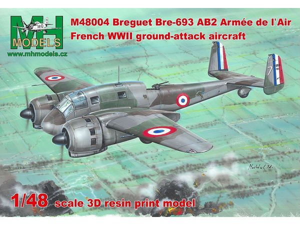 Bre.693AB2 Armee de l'Air French WWII Ground-attack aircraft