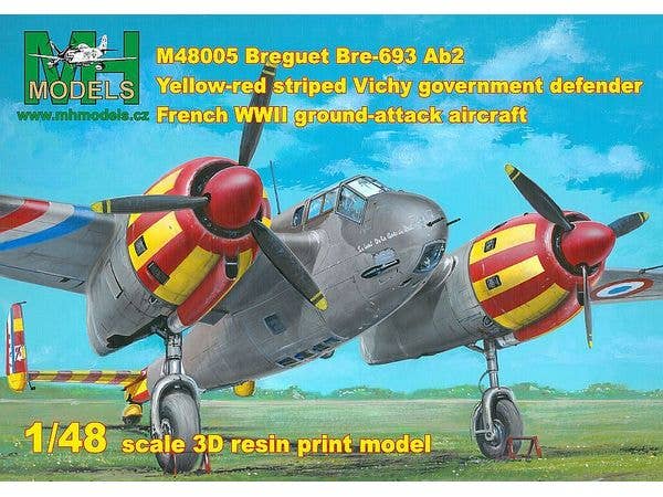 Bre.693AB2 Red & Yellow striped Vichy Government Defender