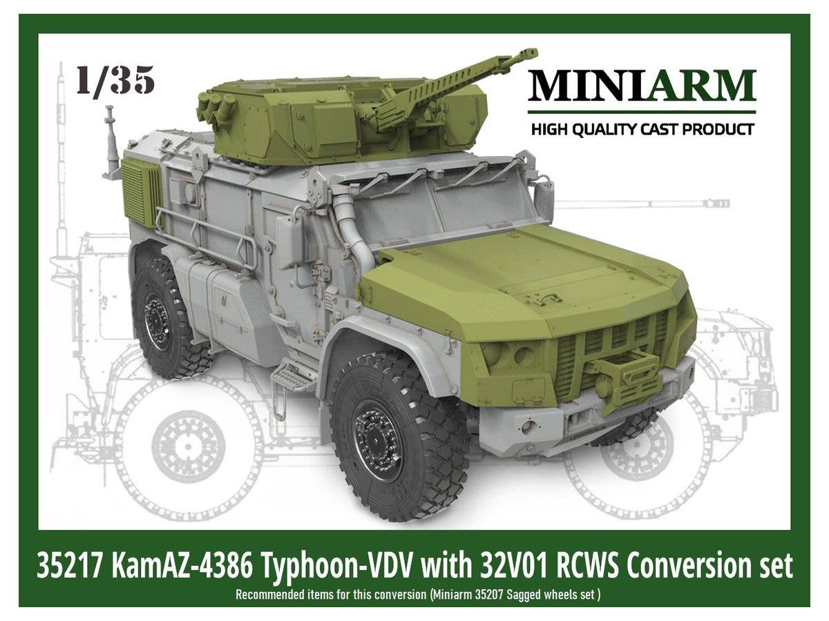 Russian Wheeled Armored Vehicle Typhoon VDV K-4386 32V01RCWS ver. Conversion Set (RPG)