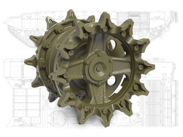 New starting wheel for Current Russian/Soviet T-90M/T-72B3M/T-90MS/BMPT (for Tiger Model/MENG /Zvezda /Trumpeter)