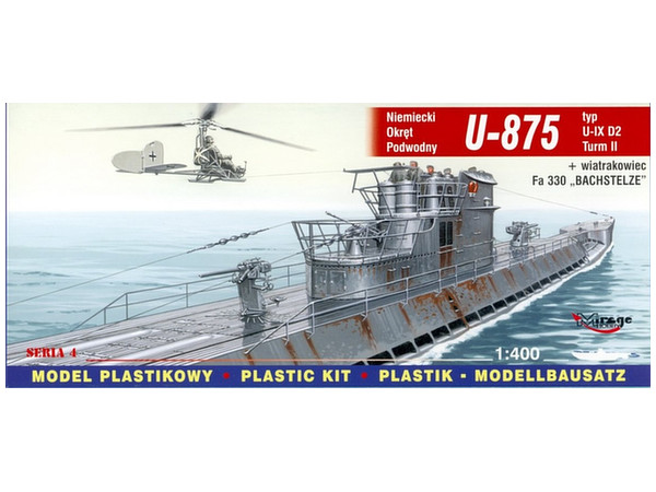 German U-Boot U-875 - IX D2 + Fa 330 BACHSTELZE