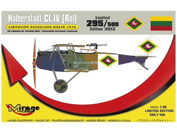 Halberstadt CL.IV (Rol) "Lietuvos Aviacijos Dalis 1919"The Lithuanian Air Formation Units [Limited Edition - Only 500 Numbered Boxes]