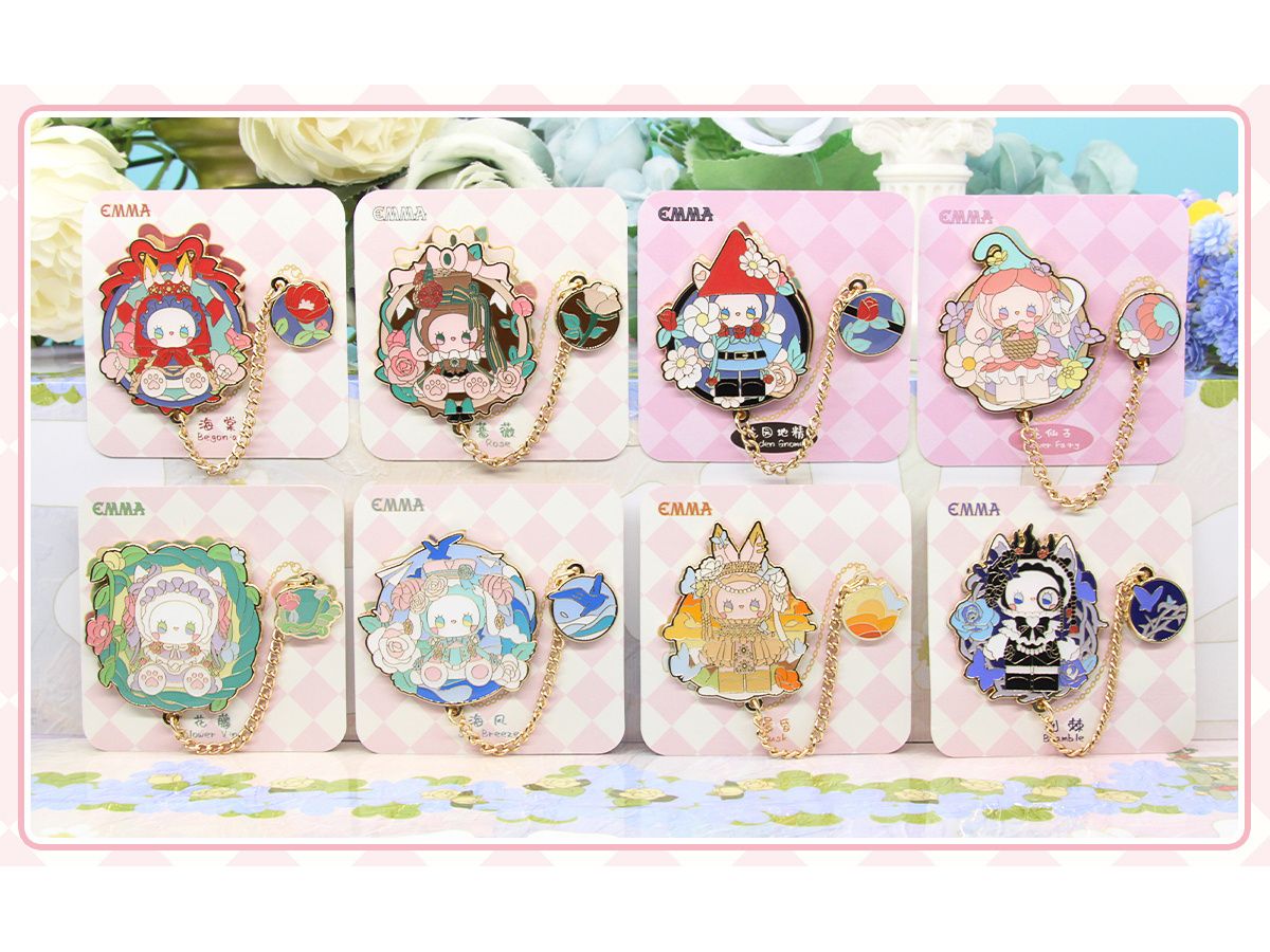 EMMA Unexplored Forest Flower Garden Series Trading Badge 1Box 6pcs