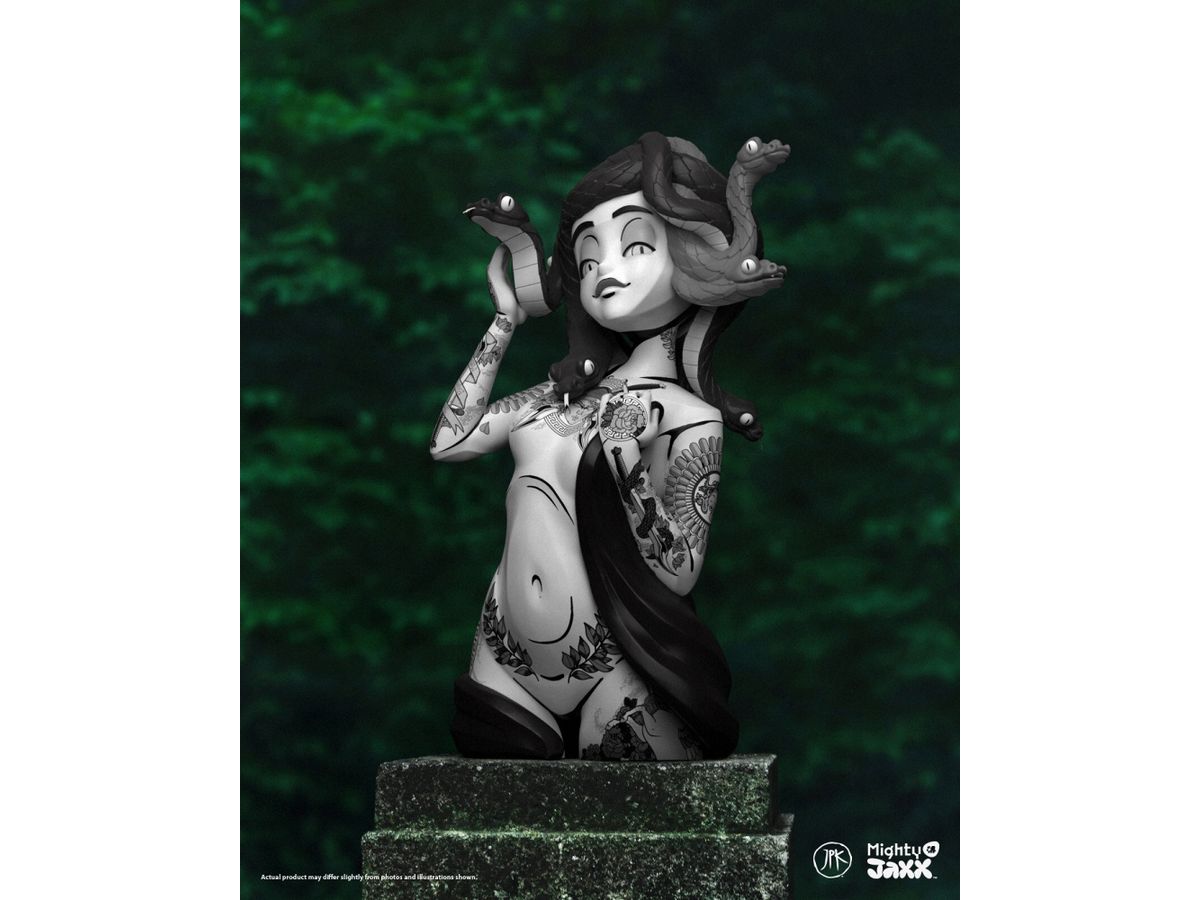 Inked Stories/ Medusa by JPK Polystone Statue Monochrome