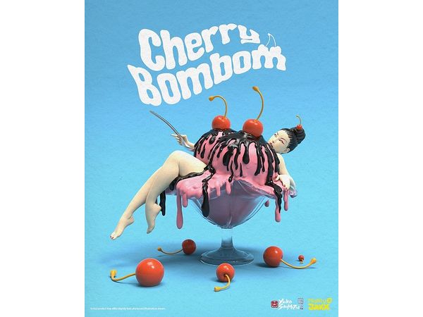 Cherry Bombom by Yuko Shimizu 7.5 inch Vinyl Art Statue