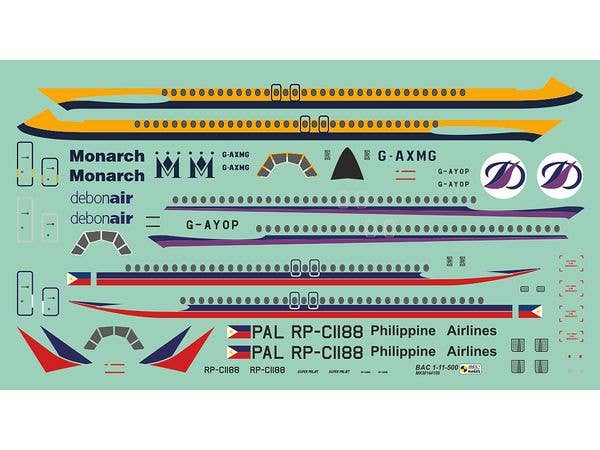 BAC 1-11-500 'Monarch, Debonair, PAL'